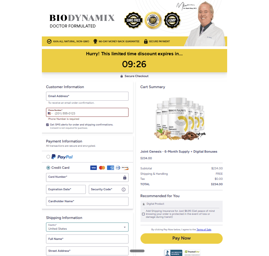 joint genesis natural joint formula-Checkout